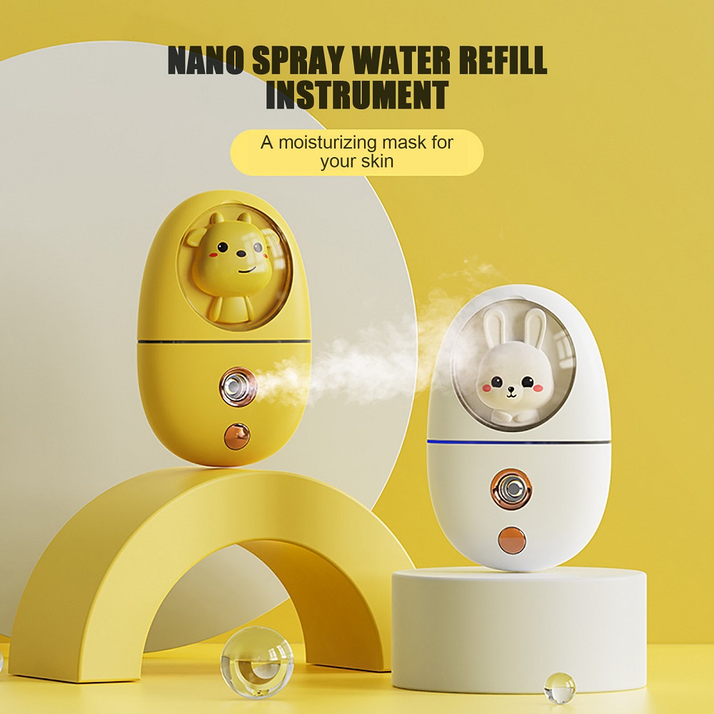 Facial Steamer Nano - Mini humidificador facial de dibujos animados