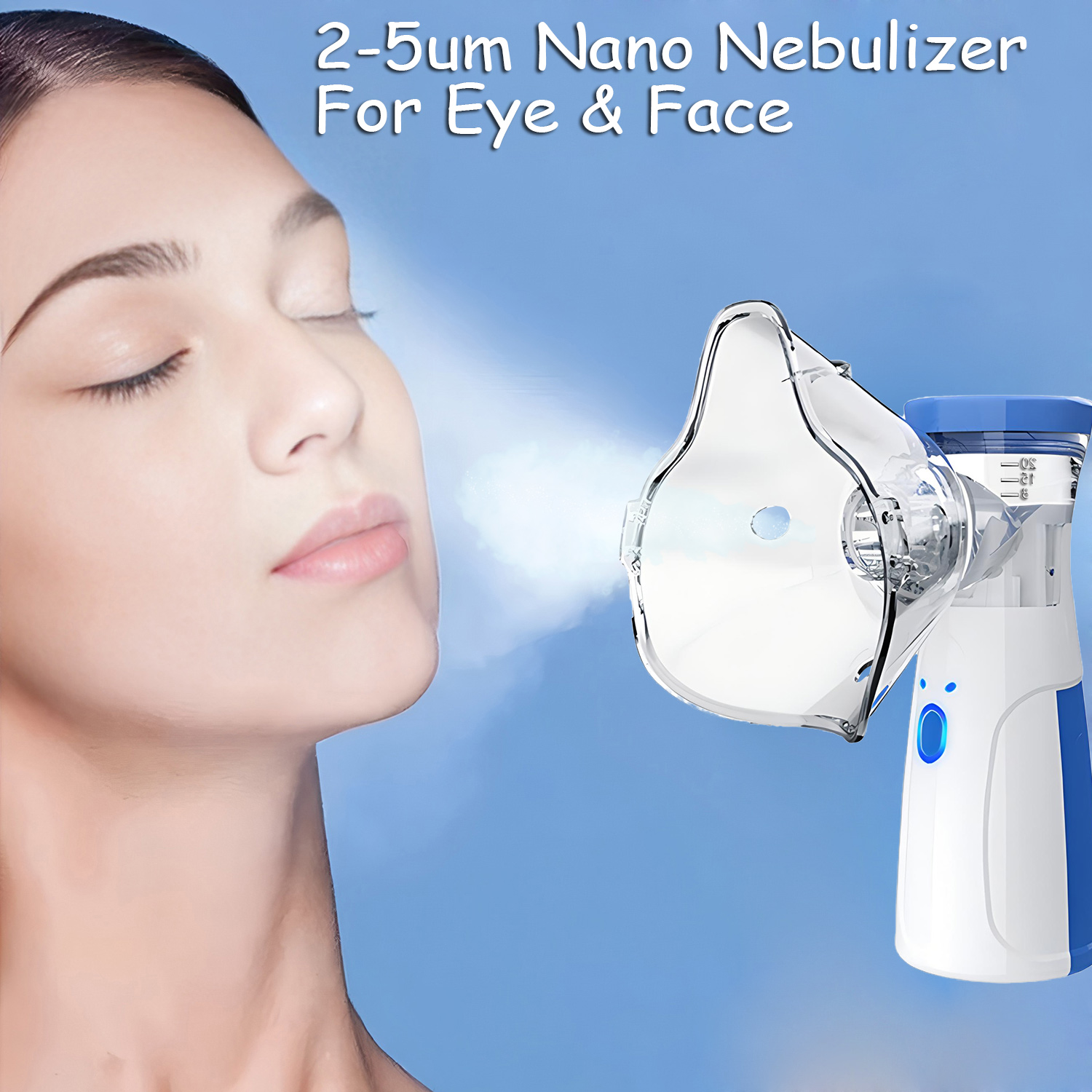 Facial Steamer Nano - Mini Vaporizador Facial Silencioso, Nebulizador de