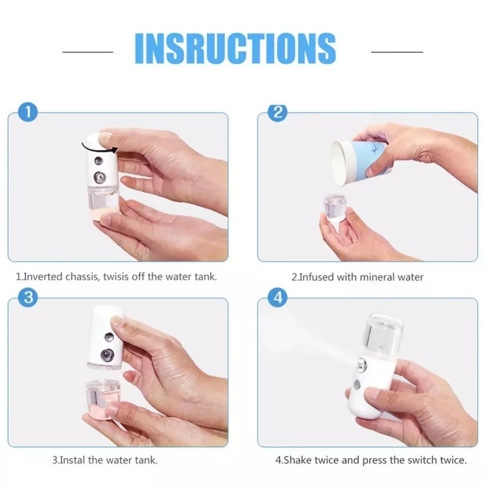 Nano pulverizador Facial portá - Facial Steamer Nano reseña y precio