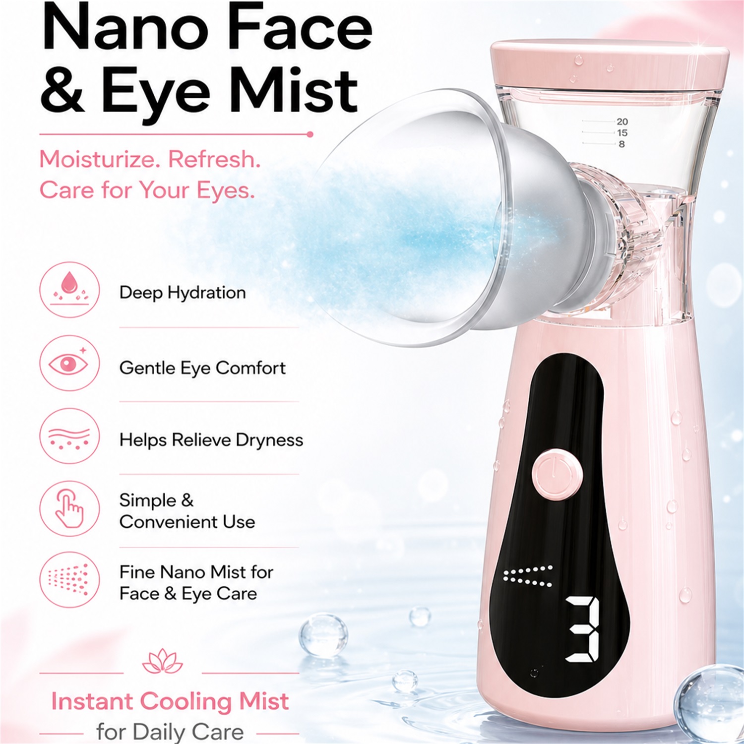 Vaporizador Facial Nano Cold S - Facial Steamer Nano reseña y precio